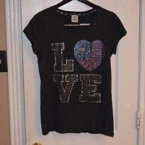 Victoria's Secret Pink "LOVE" Shirt with Bling